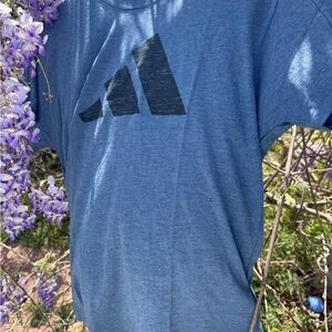 Adidas Blue T-Shirt with Black Logo